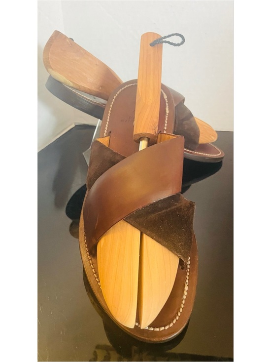 SUTOR MANTELLASSI BROWN SHOES – SIZE: 8 US / 7 UK Crisscross Retail $639 main image 4